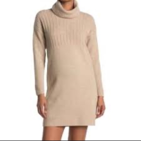 Madewell Tan Turtleneck Sweater Dress - Picture 5 of 5